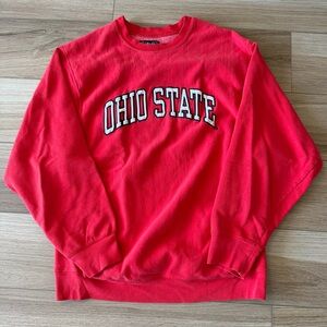 Ohio State University Red Crewneck Sweatshirt